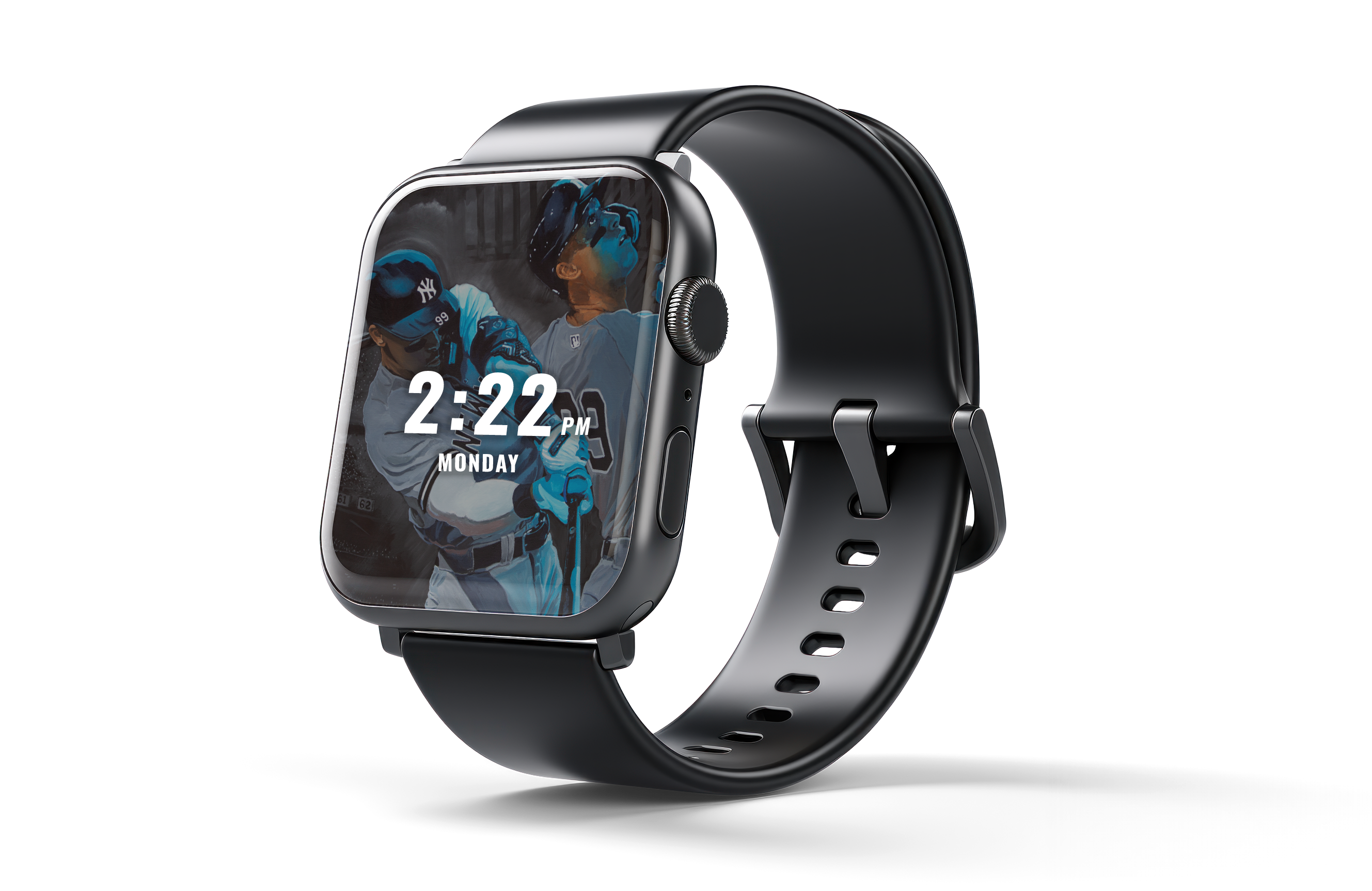 Sports art displayed on Apple Watch