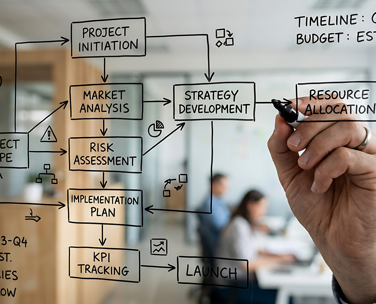Six-step implementation process from audit to support